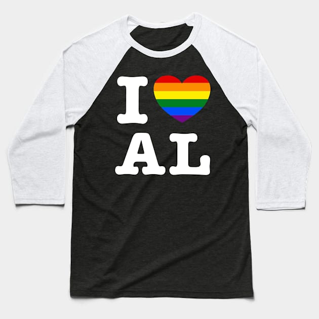 Alabama Pride - I Love Alabama Baseball T-Shirt by winwinshirt